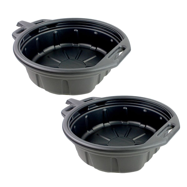 Capri Tools 21021 4.5-Gallon Portable Oil Drain Pan, Anti-Freeze, Black, 2-Pack CP21021-2PK - main