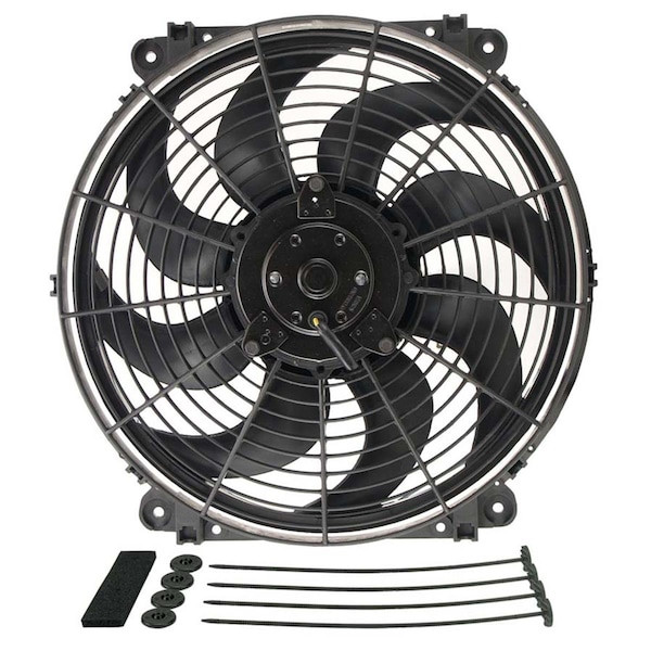 Derale 16624 14 in. Tornado Electric Fan with Standard Mount Kit DER16624 - main