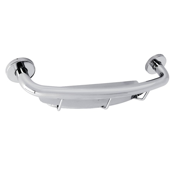 Kingston Brass 18" x 1-1/4" O.D. Stainless Steel Grab Bar with Shelf, Polished Chrome GBS1854CS1 - main