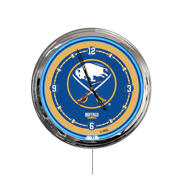 Holland Bar Stool Buffalo Sabres 16 LED Wall Clock ClkL16 - main