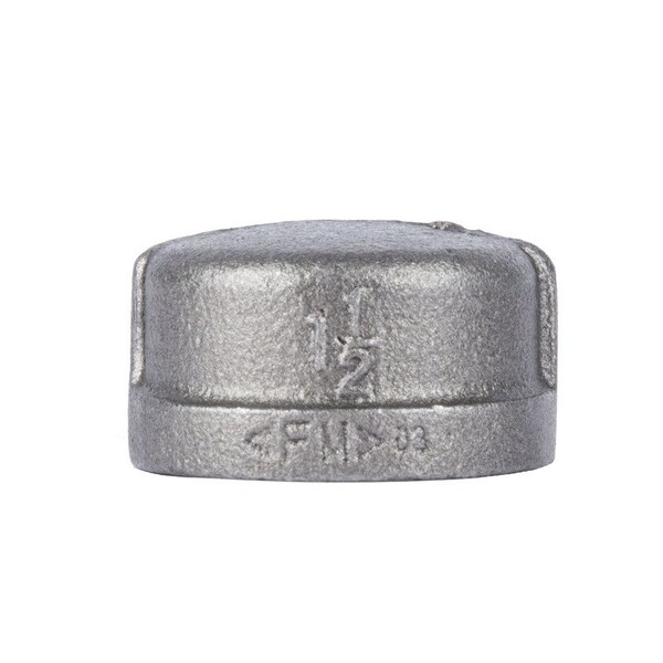 Stz Industries 1-1/2 in. FIP each Black Malleable Iron Cap 310CA-112 - main