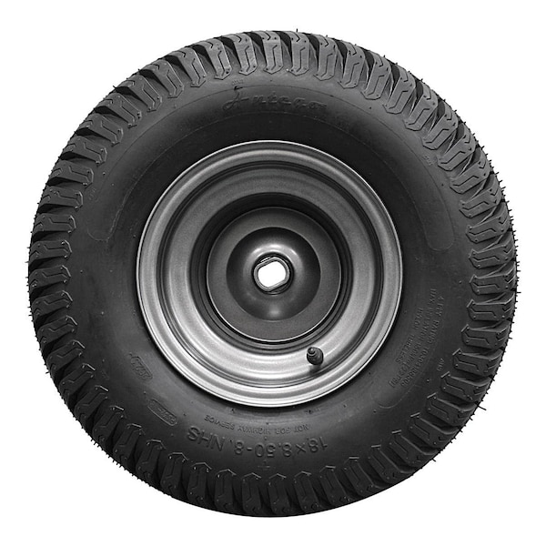 Antego 18 x 8.5-8 in Lawn Mower Tire & Wheel Assembly, Ariens Gray, 2 PK A8638010810304188508 - main