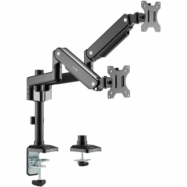 Rocstor ERGOREACH EP9 PREMIUM DUAL ERGONOMIC MONITOR ARM, C-CLAMP & GROMMET - SUPPORTS Y10N013-B1 - main