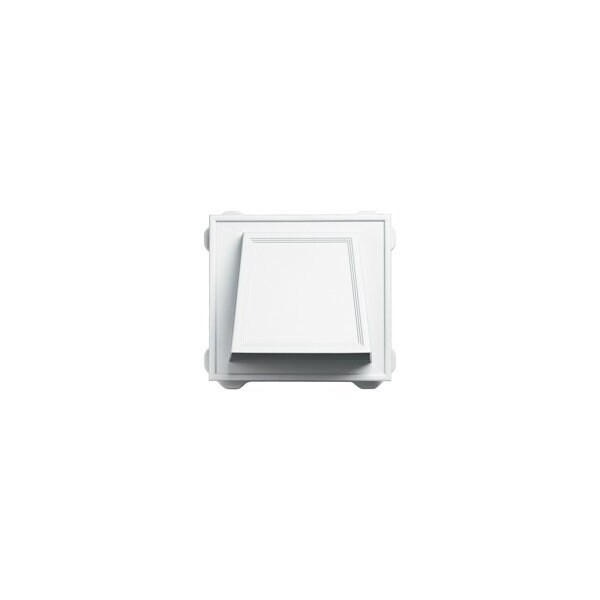 Builders Edge BUILDERS EDGE 140056774001 Hooded Vent, 25 sq-in Net Free Ventilating Area, White 140056774001 - main