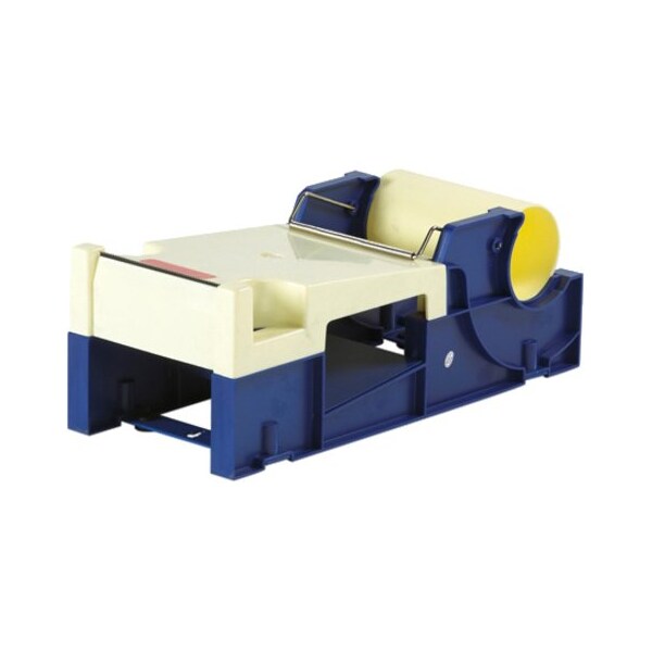 Partners Brand Plastic Label Protection Tape Dispenser, 4", Blue/White, 1/Each TDLAB4PL - main