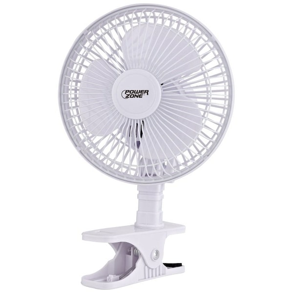 Powerzone PowerZone F-0645 Clip-on Oscillating Portable Fan, 6 in Dia Blade, 120 VAC F-0645 - main