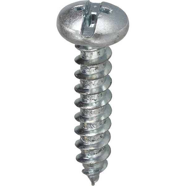Dottie Sheet Metal Screw, #12 x 1-1/2 in, Zinc Plated Steel Pan Head Combination Phillips/Slotted Drive 2WS12112 - main