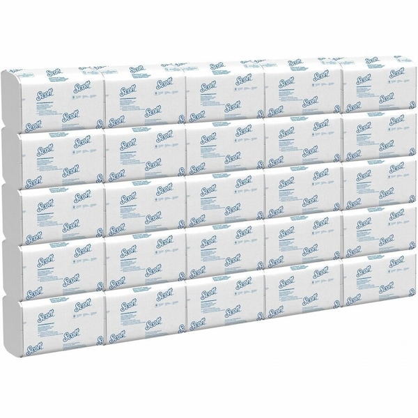 Scott Scottfold Multifold Paper Towels, 7.8" x 12.4" sheets, White, (175 Sheets/Pack), 25PK 01960 - main