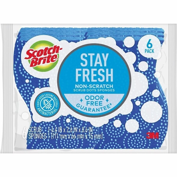 Scotch-Brite SPONGE SCRUB DOTS, 6PK 20306-4 - main