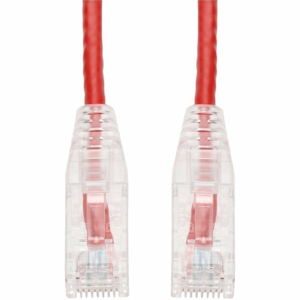 Add-On 17FT RED CAT 6 SLIM PVC ETHERNET CABLE SNAGLESS CLEAR-CLAW RJ-45 M/M ADD-17FSLCAT6-RD - main