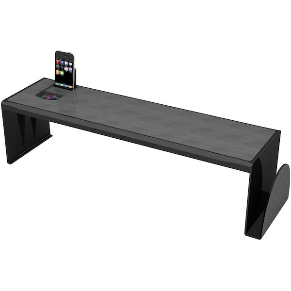 Deflecto Sustainable Office HeavyDuty Desk Shelf, Black DEF39404 - main