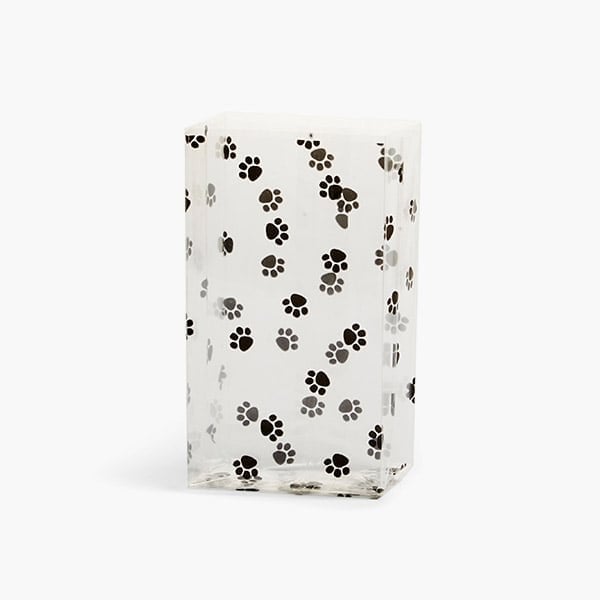 Nashville Wraps Paw Print Cello Bags, 4x2x9, 100PK C2BPAW - main