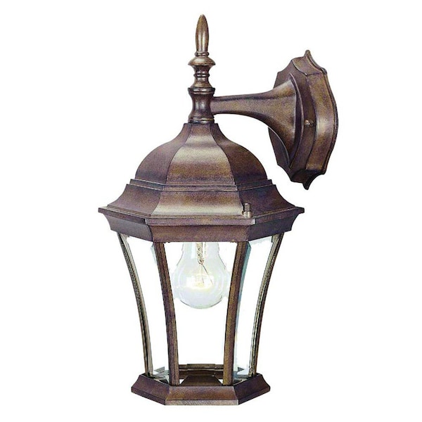 Homeroots Dark Brown Hanging Carousel Lantern Wall Light 398569 - main