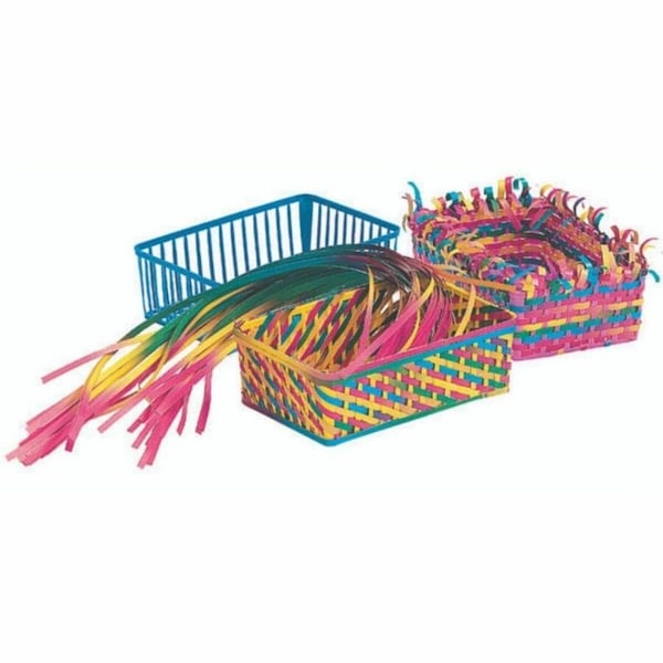 Roylco Roylco R-16003 Weaving Baskets 12 Baskets 150 Strp-150 Strips R-16003 - main