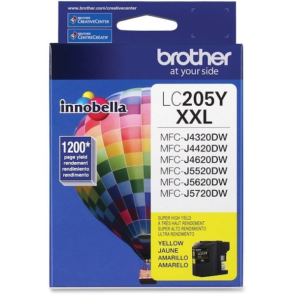 Brother Super High Yield Yellow Ink Cartridge LC205Y - main