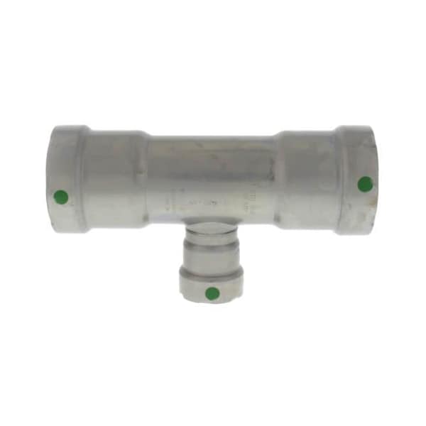 Viega MegaPress tee P1 1.5 P2 1.5 P3 0.75 carbon steel zinc-nickel coating 25365 - main