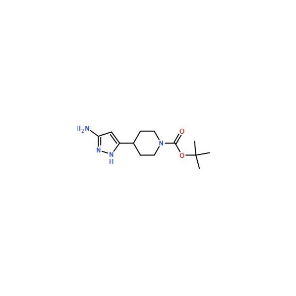 Ak Scientific 4-(5-Amino-1H-pyrazol-3-yl)-piperidine-1-carboxylic acid tert-butyl ester (5g), CAS 1169563-99-8 Y7162-5g - main