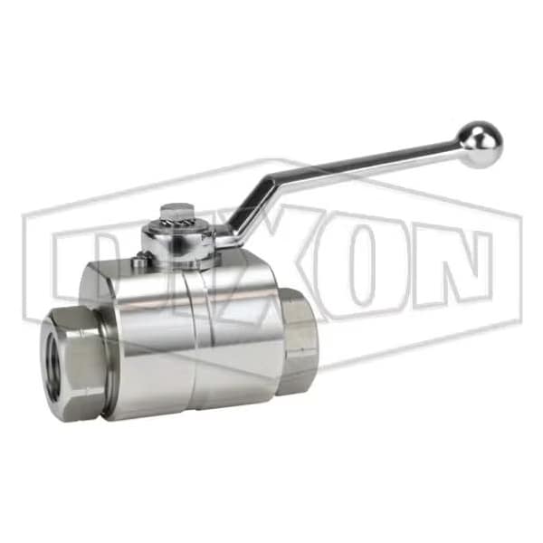 Dixon HPBV Full Bore High Pressure Ball Valve, 1/2 in Nominal, FNPT End Style, FKM/FPM/POM Polyacetal Soft HPBV12SS - main