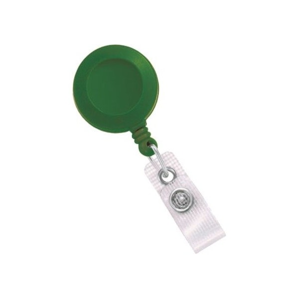 Brady BADGE REEL, GREEN, 1-1/4in 32MM, PLASTIC CLIP-ON BADGE REEL, NO STICKER, REINFORCED VINYL 2120-3004 - main