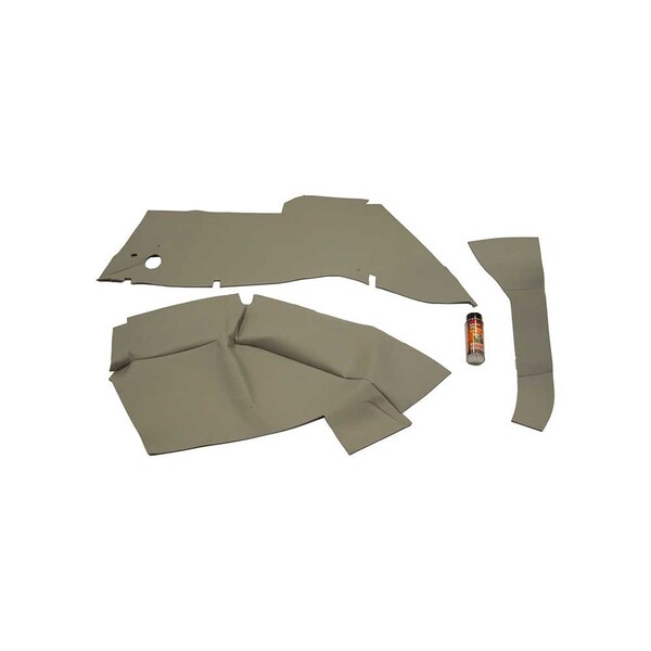 K&M Mfg Lower Cab Kit for Case IH MX100 Series Tractor Foam No Plastic Back Embassy Gray Vinyl 4099 - main