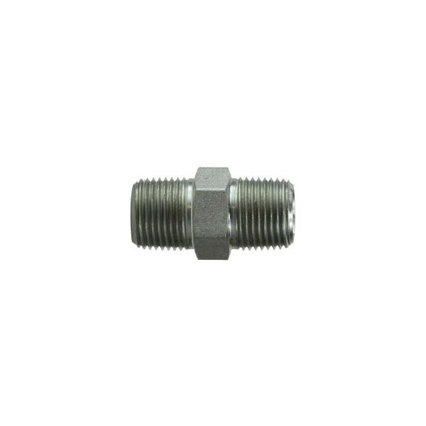 Midland Industries NIPPLE HEX 3/8IN MPT 3/8IN MPT STL 54046 - main