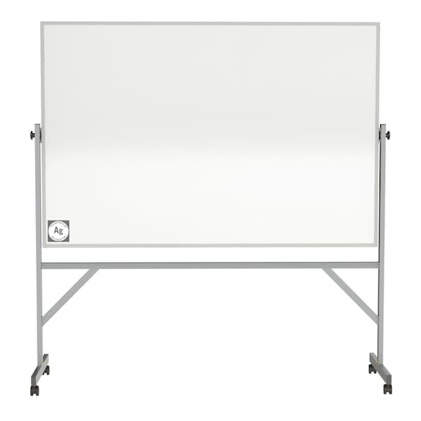 Ghent Reversible Magnetic Hygienic Porcelain Whiteboard with Aluminum Frame, 4'H x 8'W ARM4M448 - main