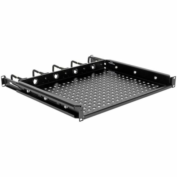 Eaton Tripp Lite Series SmartRack Cantilevered Steel Rack Shelf - 1U, Vented, Integrated Cable SRWSHELF4P1U - main