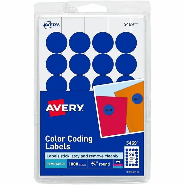 Avery Printable Color Coding Labels, PK1008 05469 - main