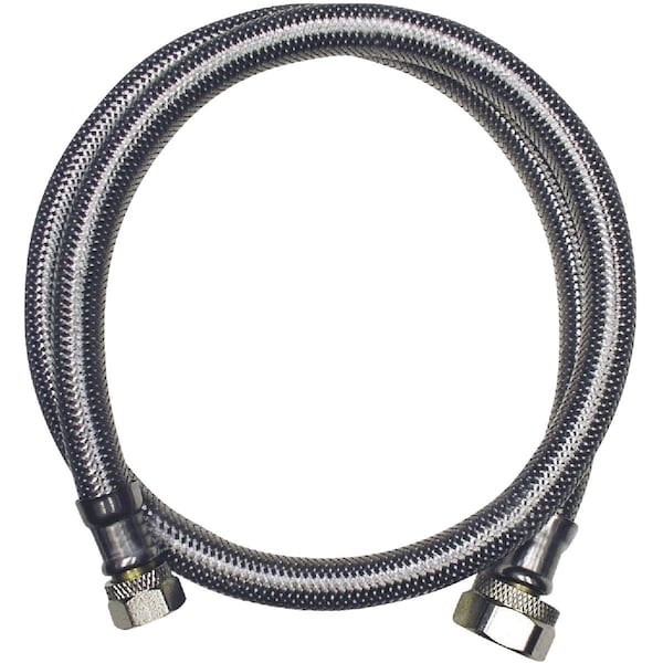Do It Best 3/8'' C X 1/2'' F X 9'' L. Braided Stainless Steel Faucet Supply Line 496-000DIB - main