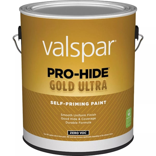 Valspar Pro-Hide Gold Ultra Zero VOC Latex Flat Interior Wall Paint Super-One Coat Wht 1 Gal. 028.0061000.007 - main