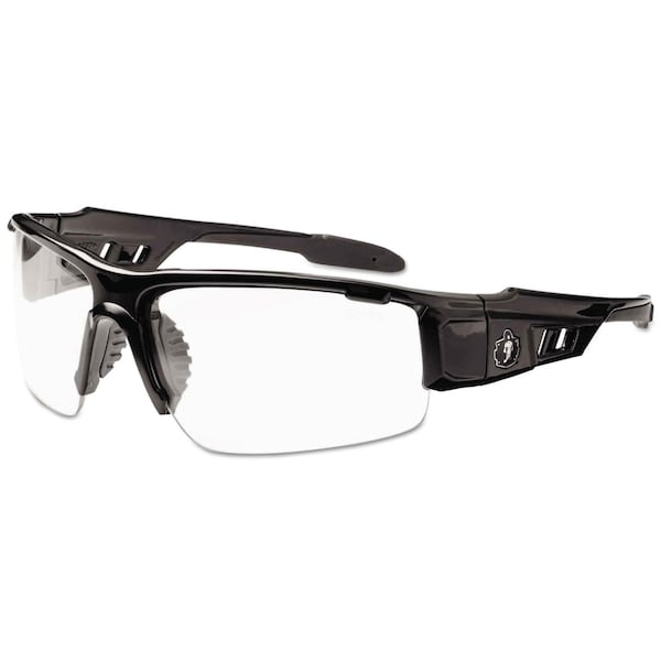 Ergodyne Dagr, Safety Glasses, Clear Lens, Black Frame, Wraparound 52000 - main