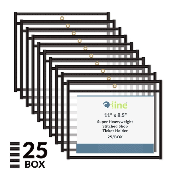 C-Line Products Shop Ticket Holders, 11 x 8-1/2", PK25 49911 - main