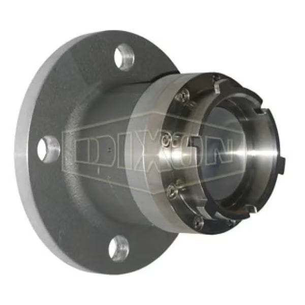 Dixon Mann-Tek by Dry Disconnect Tank Unit Adapter, 2-1/2 in Nominal, Quick Disconnect Coupler x Flange, DAA250ALFL - main