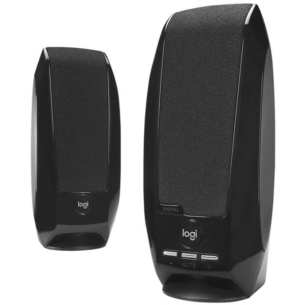 Logitech S-150 2.0 Speaker System - 1.20 W RMS - Black - 90 Hz to 20 kHz - USB - 1 980-000028 - main