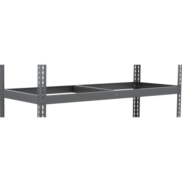 Global Industrial Additional Shelf, Double Rivet, No Deck, 72inW x 48inD, Gray 502414 - main