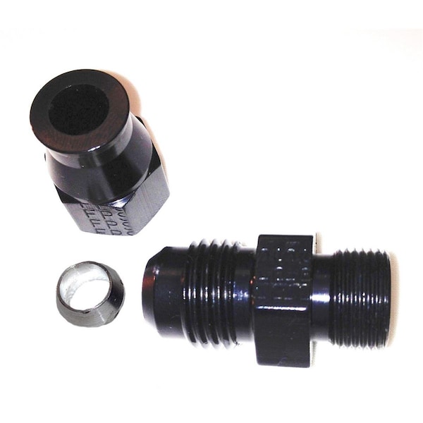 Fragola 892005-BL Aluminum Straight -6 AN Male to 0.31 in. Tube End Adapter Fitting, Black Anodized FRG892005-BL - main