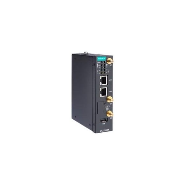 Moxa Arm-based wireless-enabled DIN-rail industrial computer with wide operating tem UC-2222A-T-AP - main