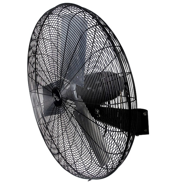 Vie Air The 30 Inch Tilting Wall Mountable Heavy Duty Oscillating Fan with 3 Speed Motor in Black VA-30W - main