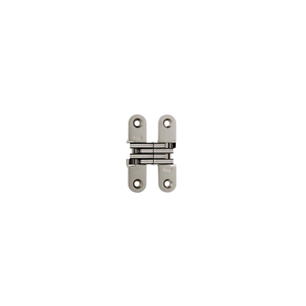 Universal Industrial Soss 5/8" x 2-3/4" Medium Duty Invisible Hinge for 1" Doors Satin Nickel Finish 208US15 - main