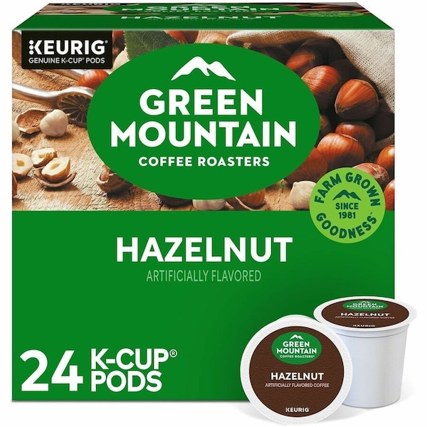 Green Mountain Coffee Roasters K-Cup, Pod Hazelnut Coffee, Keurig Single-Serve K-Cup pods, Light Roast, 24 Count - Compatible, 24PK 5000330120 - main