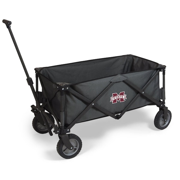 Picnic Time Family Of Brands NCAA Mississippi State Bulldogs Adventure Wagon Folding Wagon - Wagon Cart 739-00-679-384-0 - main