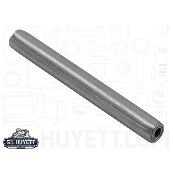 Huyett Coiled Spring Pin, Heavy Duty, Nickel Plated 302/304 Stainless Steel, 0.250 in Dia x 2.250 in Length SPC3P-250-2250H - main