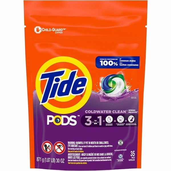 Tide Laundry Detergent, 35 CT, Liquid, Spring Meadow 93127 - main