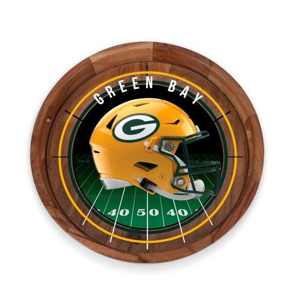 Picnic Time Family Of Brands NFL Green Bay Packers - Barista Serving Tray with Glass Insert 907-09-511-124-2 - main