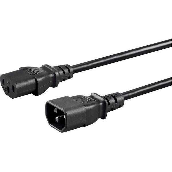 Monoprice 2Ft 16Awg Power Extension Cord Cable w/ 3 Conductor Pc/Mon_ 27309 - main