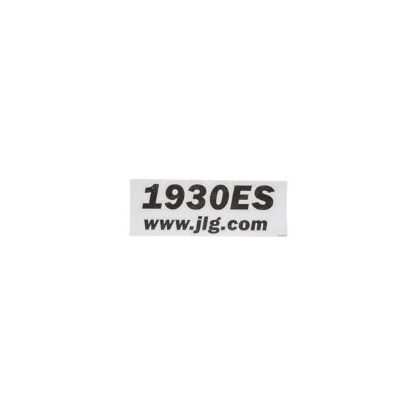 Jlg REPLACEMENT DECAL, 1930 ES MODEL DESIG. 1001099919 - main