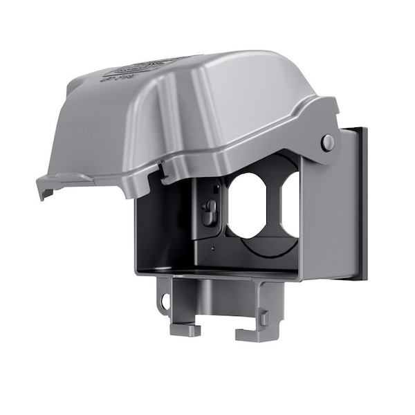 Hubbell Taymac EXTRA DUTY Series Electrical Box Cover, 3-1/2 in L, 5.12 in W, 1-Gang, Aluminum/Metal, Gray MX3300 - main