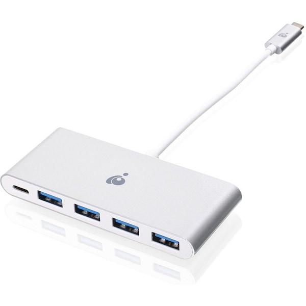 Iogear USBC TO 4PORT USBA HUB EXPANDS YOUR LAPTOP USB PORT INTO4 ADDITIONAL USB GUH3C4PD - main