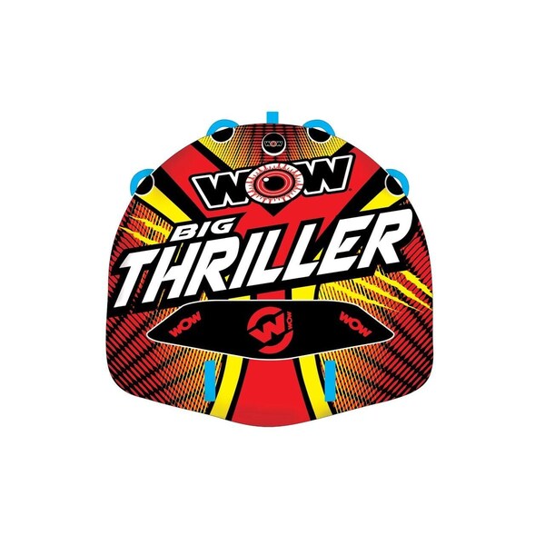 Wow Sports FLOAT TUBE 1 To 2 Riders Capacity 60 Inch Length x 56 Inch Width MultiColor Nylon Cover With Zip 18-1010 - main