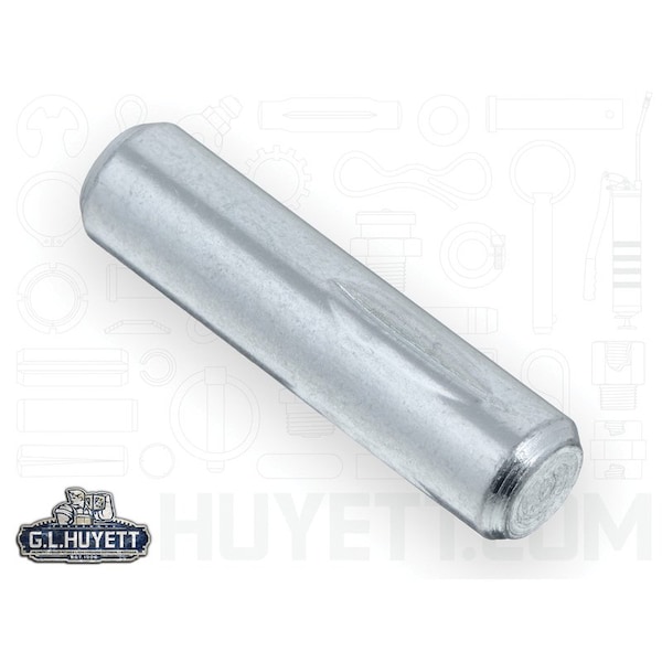 Huyett Type H Grooved Pin, Zinc Plated Low Carbon Steel, 0.312 in Dia x 0.310 in Small End Dia x 1.250 in L GP-0312-1250-H - main